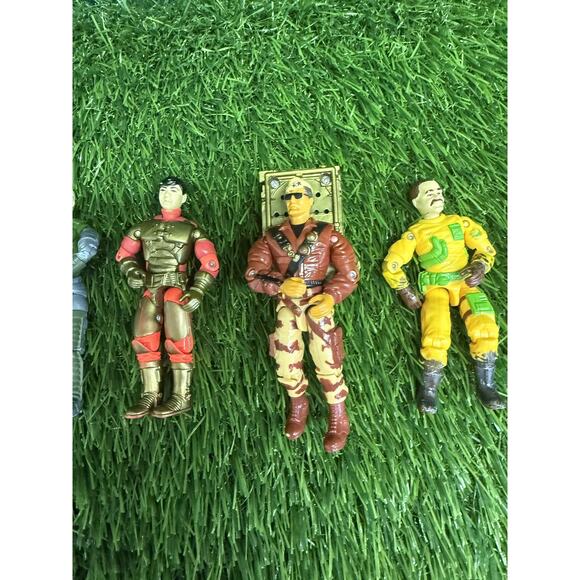 Vintage Military Style Action Figures Lot of 7 Loose 3.75" Military Collection - Picture 4 of 9